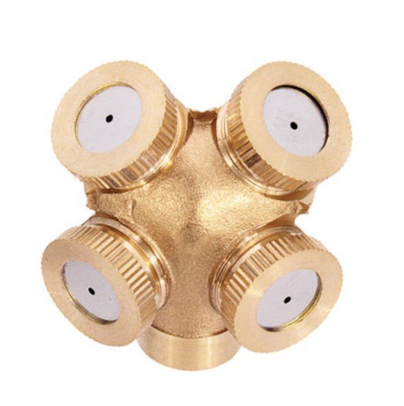 Mist Nozzles Water Spray Nozzle Garden Sprinkler Adjustable Spray Nozzle Brass Irrigation Fitting - Image 2