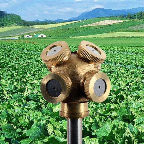 Mist Nozzles Water Spray Nozzle Garden Sprinkler Adjustable Spray Nozzle Brass Irrigation Fitting - Image 4